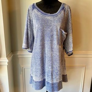 We The Free Oversized Short Sleeve Waffle Top